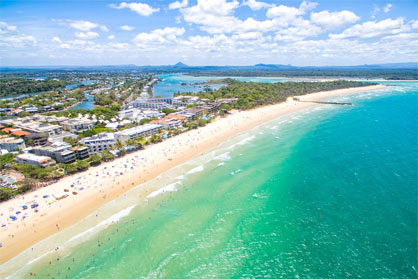 An Aerial View Of Noosa Queensland Sunshine Coast