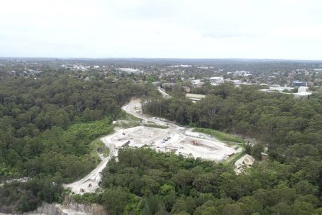 Aerial View Of Construction Site